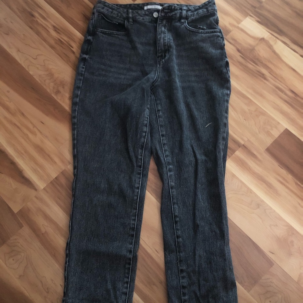 Pacsun black wash mom jeans